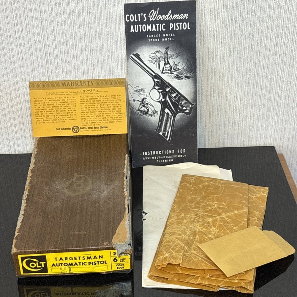 Colt Targetsman Original Box w/ Warranty Card Instructions Target Wrapping Paper